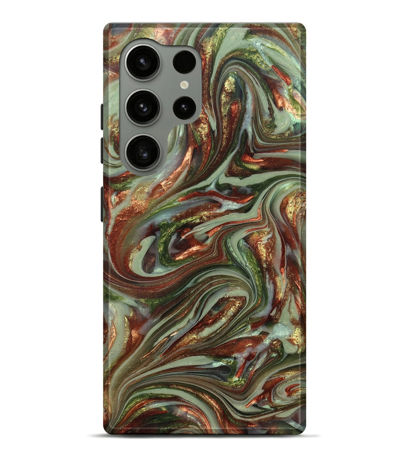 Galaxy S24 Ultra ResinArt Live Edge Phone Case - Lisha (Green, 820885)
