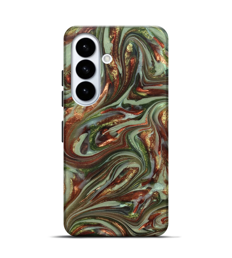 Galaxy S26 ResinArt Live Edge Phone Case - Lisha (Green, 820885)