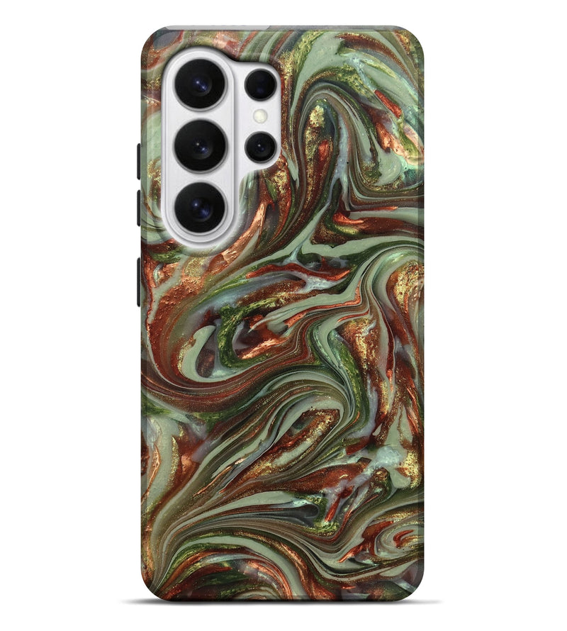 Galaxy S26 Ultra ResinArt Live Edge Phone Case - Lisha (Green, 820885)