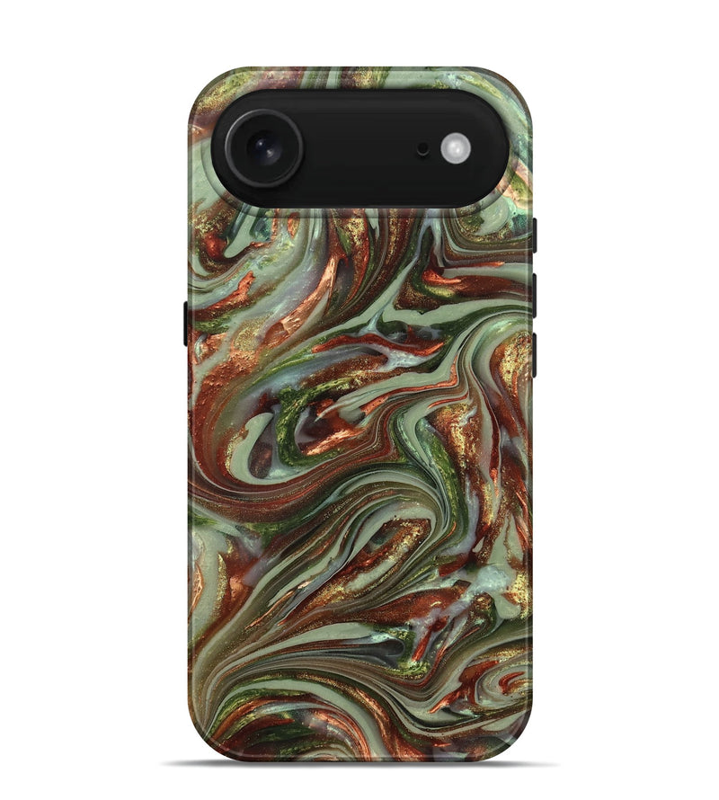 iPhone 17 Air ResinArt Live Edge Phone Case - Lisha (Green, 820885)