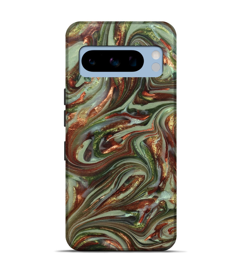 Pixel 8 Pro ResinArt Live Edge Phone Case - Lisha (Green, 820885)