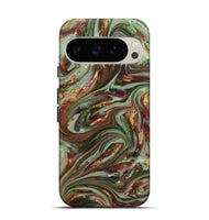 Pixel 9 ResinArt Live Edge Phone Case - Lisha (Green, 820885)