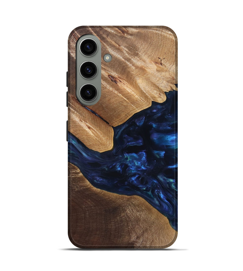Galaxy S24 Wood Live Edge Phone Case - Arleen (Blue, 820887)