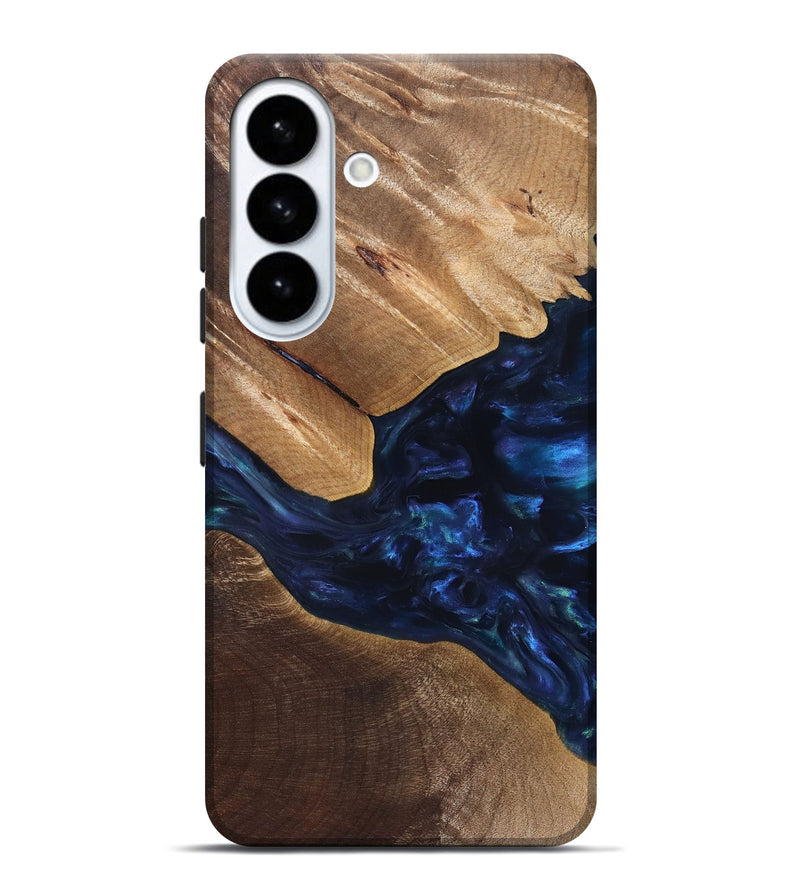 Galaxy S26 Plus Wood Live Edge Phone Case - Arleen (Blue, 820887)