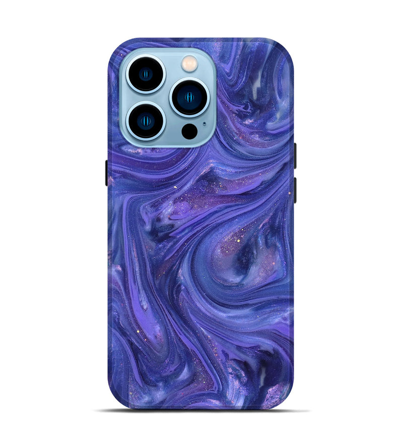 iPhone 14 Pro ResinArt Live Edge Phone Case - Wilda (Purple, 820888)