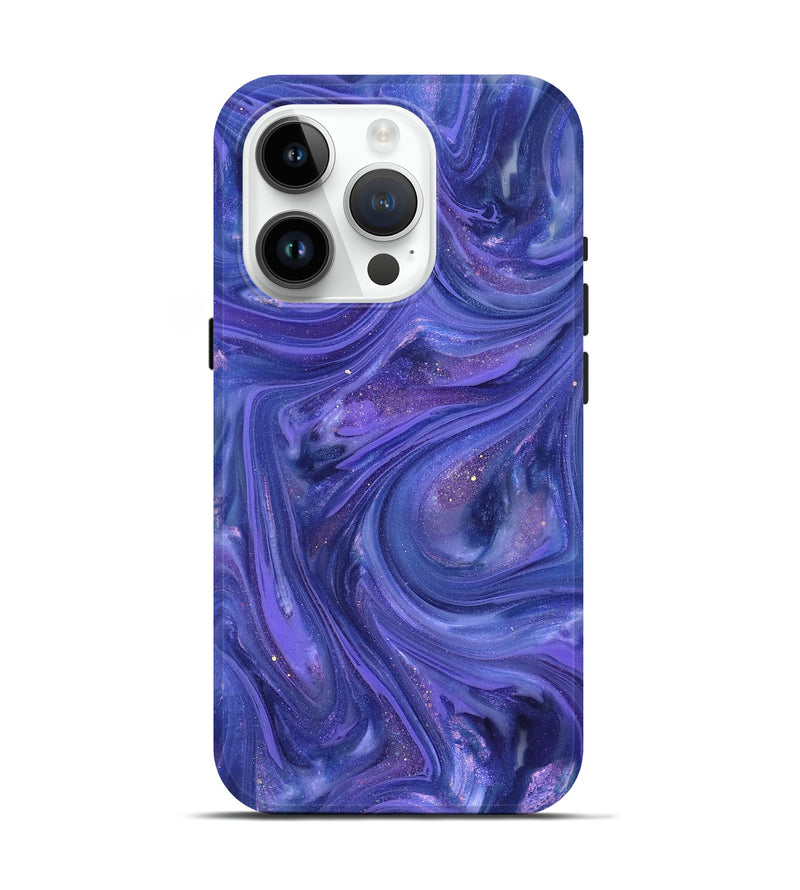iPhone 15 Pro ResinArt Live Edge Phone Case - Wilda (Purple, 820888)