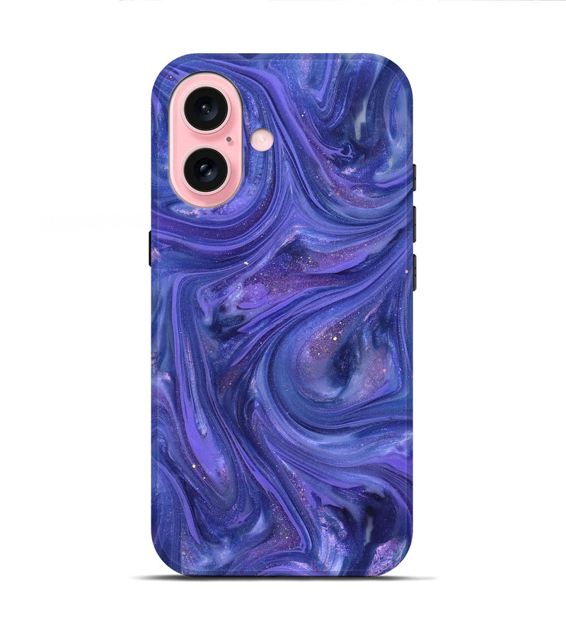 iPhone 16 ResinArt Live Edge Phone Case - Wilda (Purple, 820888)