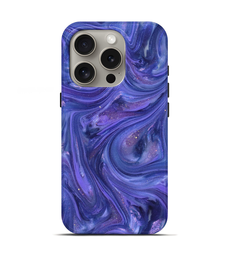 iPhone 16 Pro ResinArt Live Edge Phone Case - Wilda (Purple, 820888)