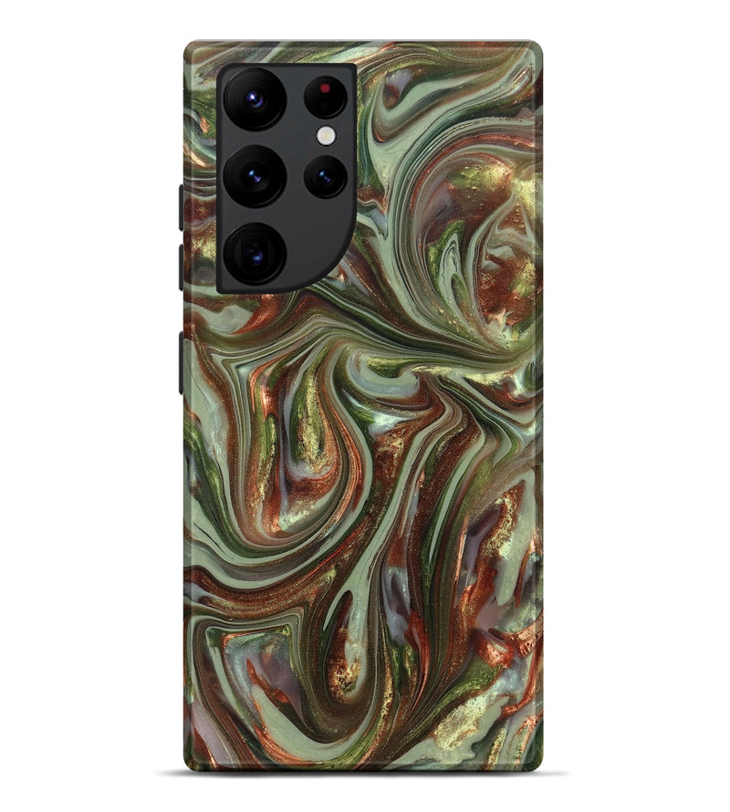 Galaxy S22 Ultra ResinArt Live Edge Phone Case - Alvaro (Green, 820889)