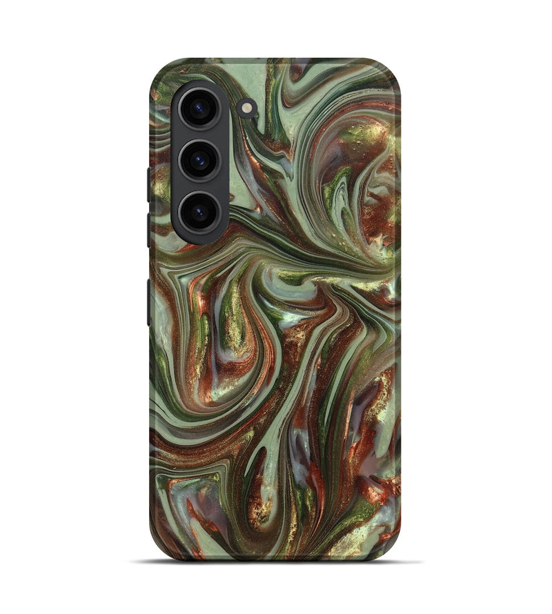Galaxy S23 ResinArt Live Edge Phone Case - Alvaro (Green, 820889)