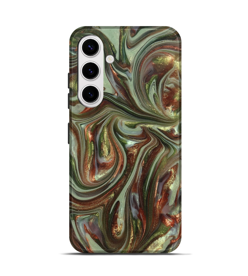 Galaxy S25 ResinArt Live Edge Phone Case - Alvaro (Green, 820889)