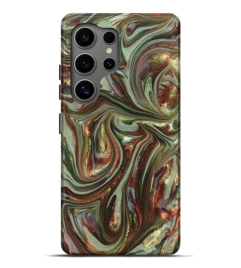 Galaxy S25 Ultra ResinArt Live Edge Phone Case - Alvaro (Green, 820889)