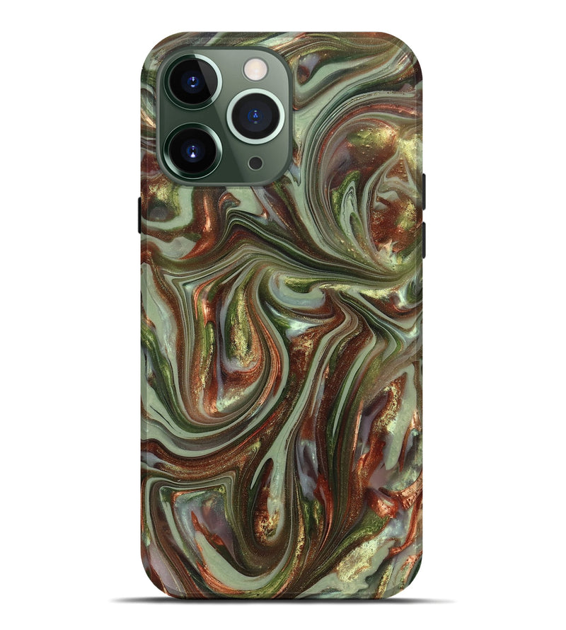 iPhone 13 Pro Max ResinArt Live Edge Phone Case - Alvaro (Green, 820889)