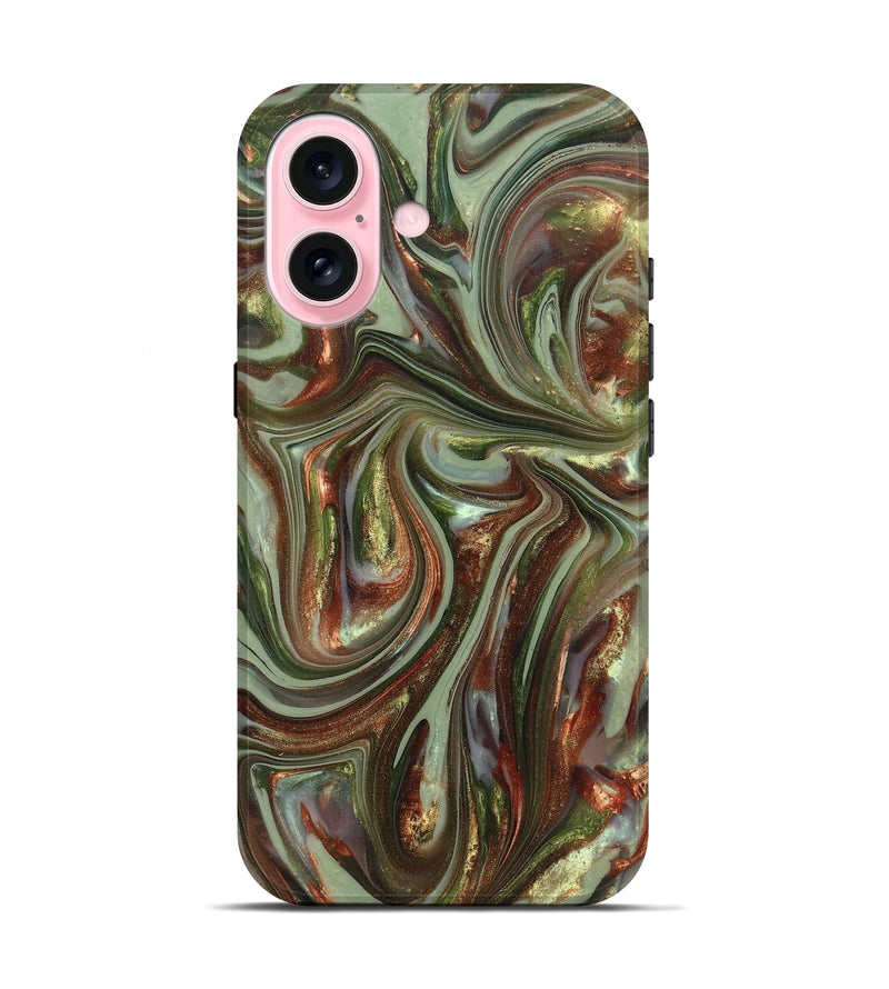 iPhone 17 ResinArt Live Edge Phone Case - Alvaro (Green, 820889)