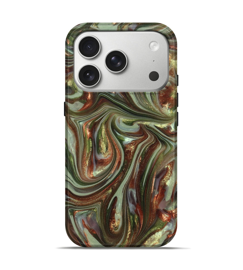 iPhone 17 Pro ResinArt Live Edge Phone Case - Alvaro (Green, 820889)