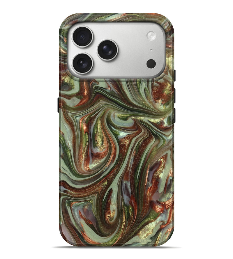 iPhone 17 Pro Max ResinArt Live Edge Phone Case - Alvaro (Green, 820889)
