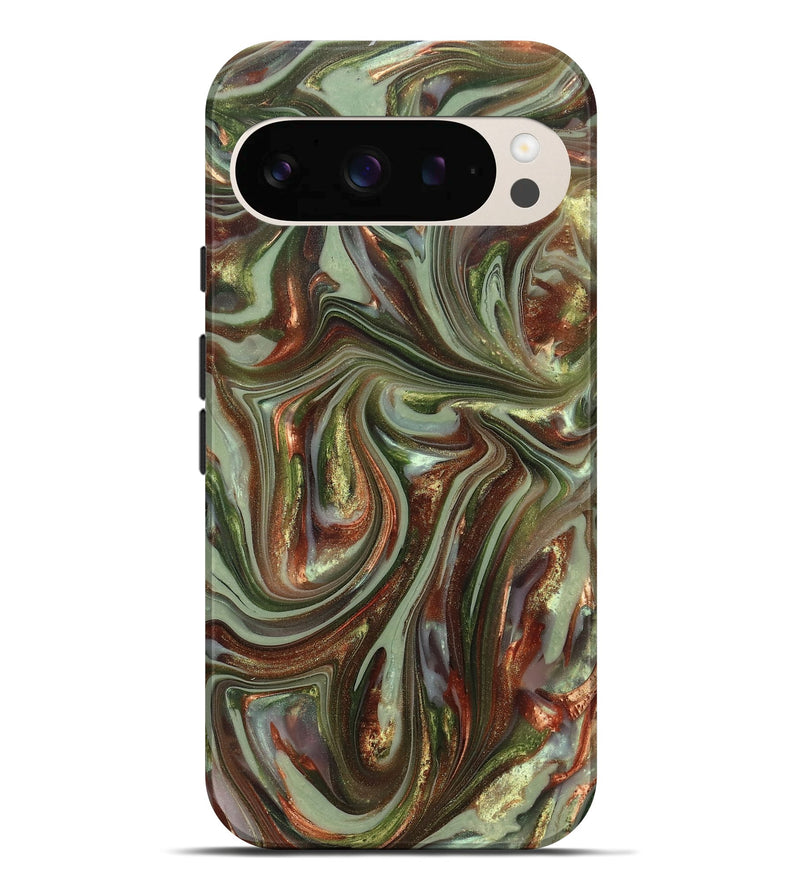 Pixel 10 Pro XL ResinArt Live Edge Phone Case - Alvaro (Green, 820889)