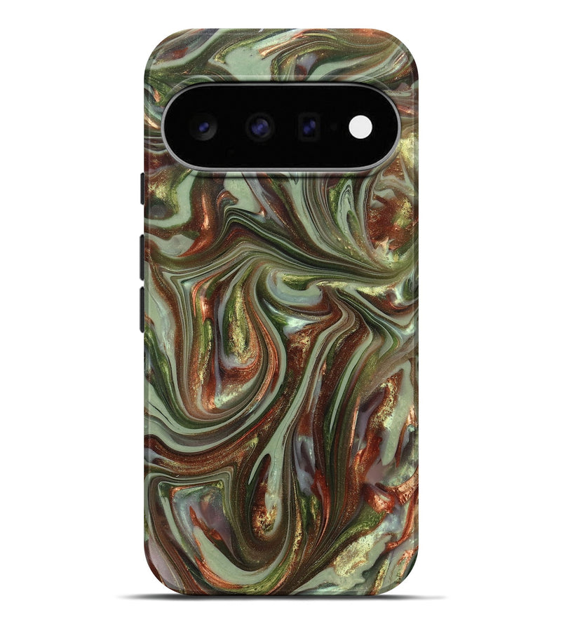 Pixel 11 Pro XL ResinArt Live Edge Phone Case - Alvaro (Green, 820889)