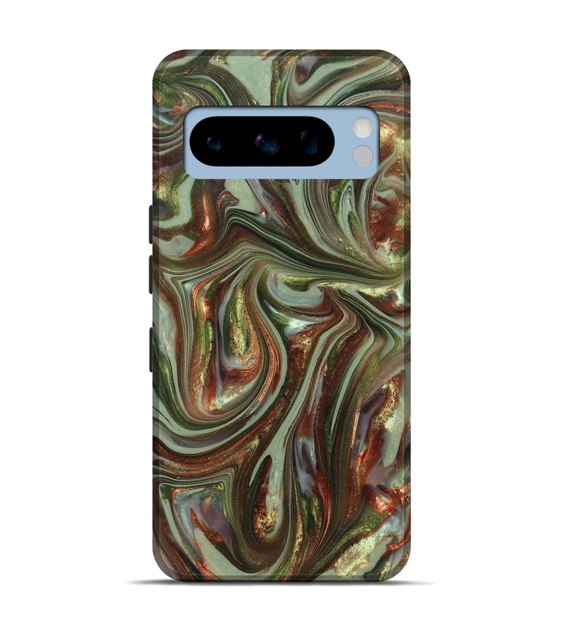 Pixel 8 Pro ResinArt Live Edge Phone Case - Alvaro (Green, 820889)