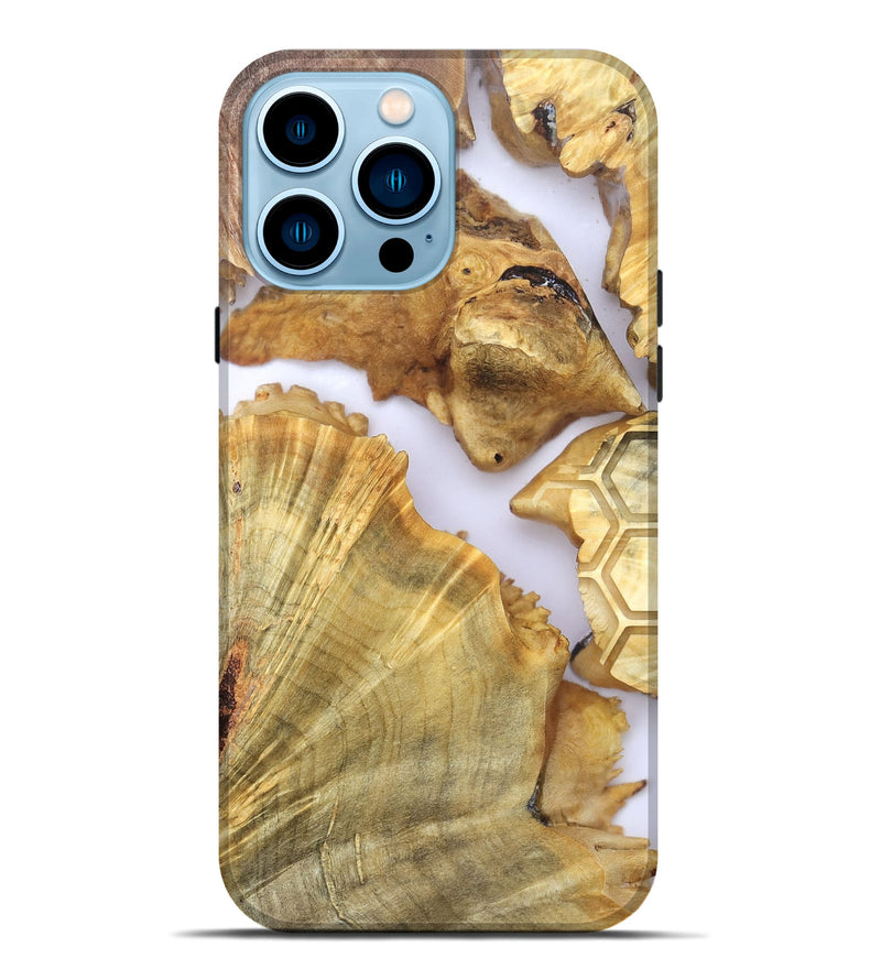 iPhone 14 Pro Max Wood Live Edge Phone Case - Anakin (Clear, 820890)