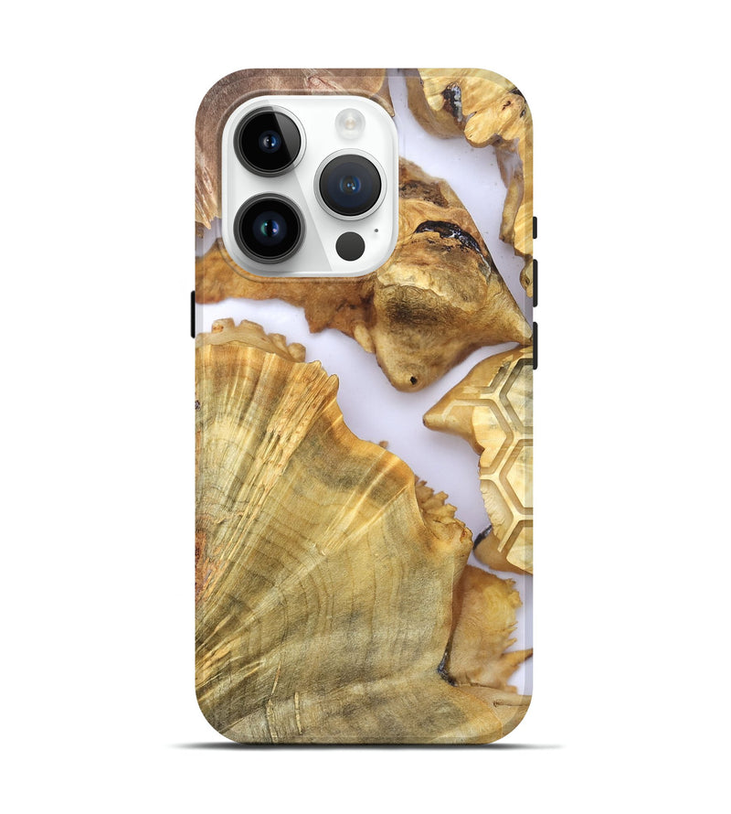 iPhone 15 Pro Wood Live Edge Phone Case - Anakin (Clear, 820890)