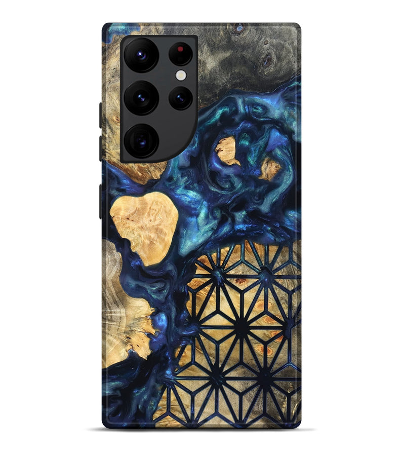 Galaxy S22 Ultra Wood Live Edge Phone Case - Bettie (Neon, 820891)