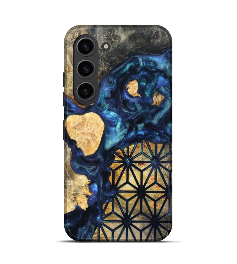 Galaxy S23 Wood Live Edge Phone Case - Bettie (Neon, 820891)