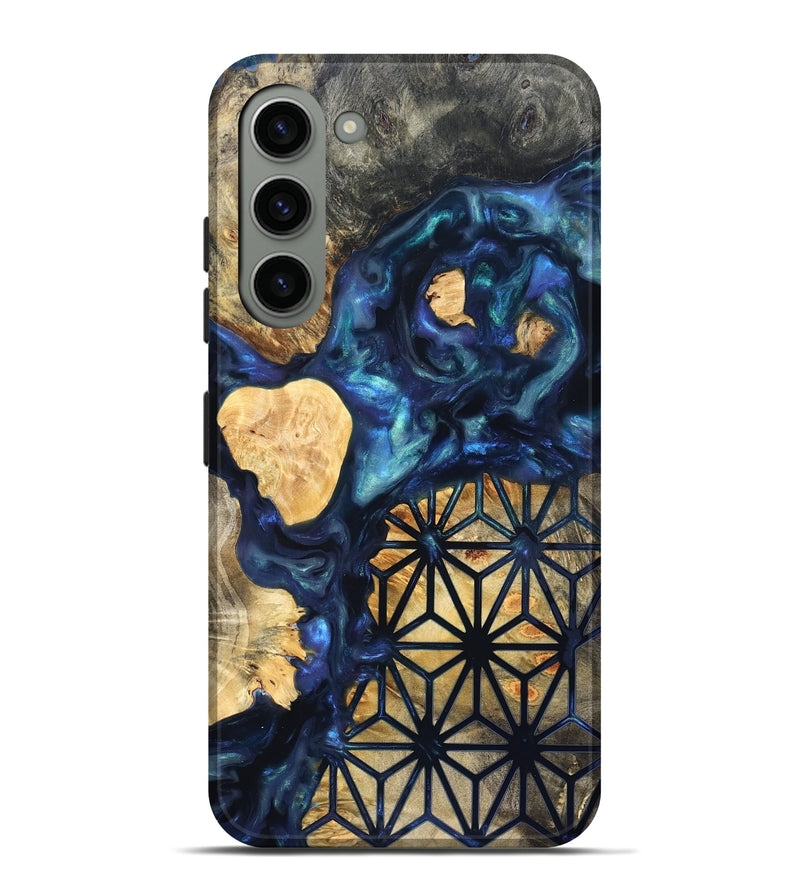 Galaxy S23 Plus Wood Live Edge Phone Case - Bettie (Neon, 820891)