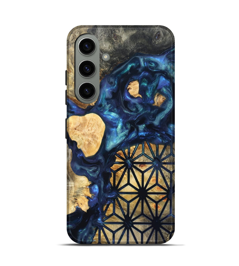 Galaxy S24 Wood Live Edge Phone Case - Bettie (Neon, 820891)