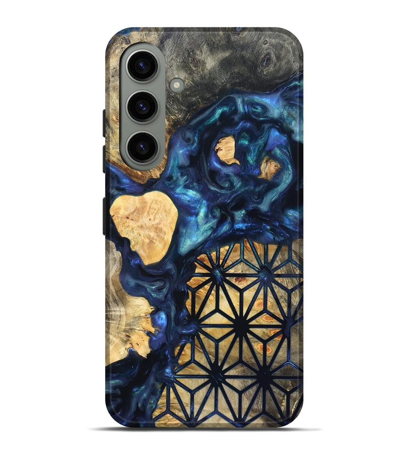Galaxy S24 Plus Wood Live Edge Phone Case - Bettie (Neon, 820891)