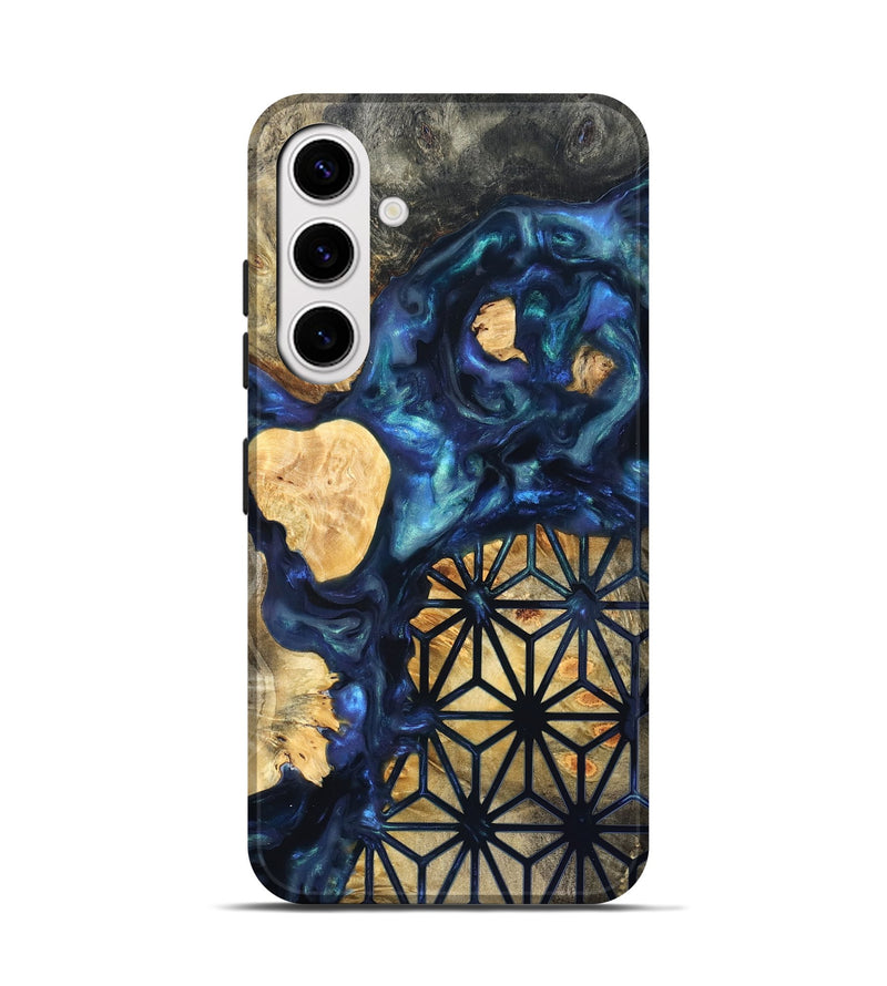 Galaxy S25 Wood Live Edge Phone Case - Bettie (Neon, 820891)