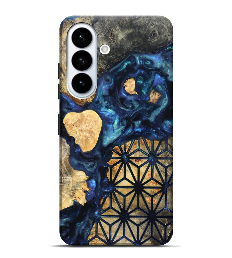 Galaxy S26 Plus Wood Live Edge Phone Case - Bettie (Neon, 820891)