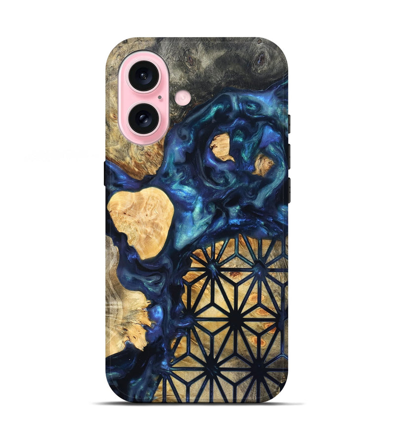 iPhone 17 Wood Live Edge Phone Case - Bettie (Neon, 820891)