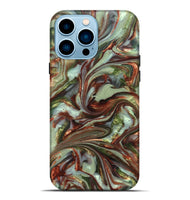 iPhone 14 Pro Max ResinArt Live Edge Phone Case - Anitra (Green, 820892)