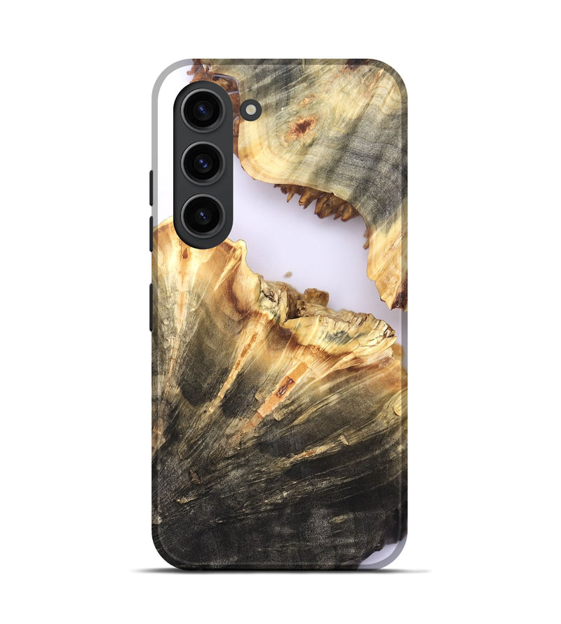 Galaxy S23 Wood Live Edge Phone Case - Dena (Clear, 820894)