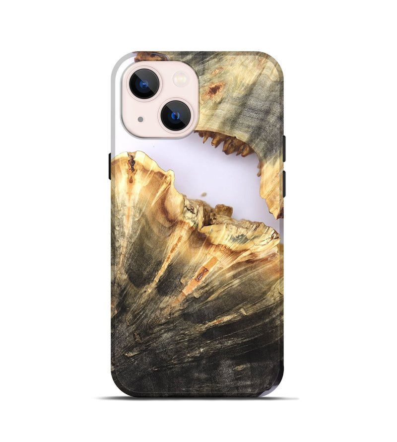 iPhone 13 mini Wood Live Edge Phone Case - Dena (Clear, 820894)
