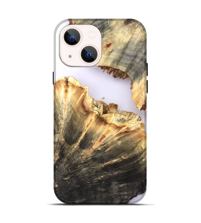 iPhone 14 Wood Live Edge Phone Case - Dena (Clear, 820894)