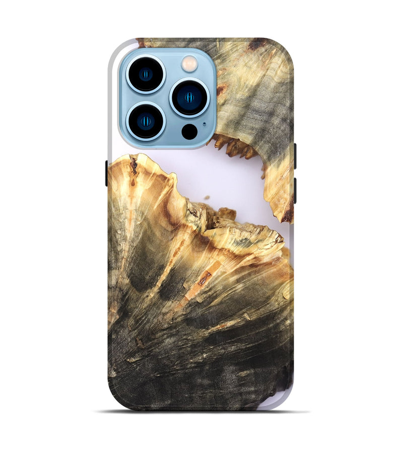 iPhone 14 Pro Wood Live Edge Phone Case - Dena (Clear, 820894)