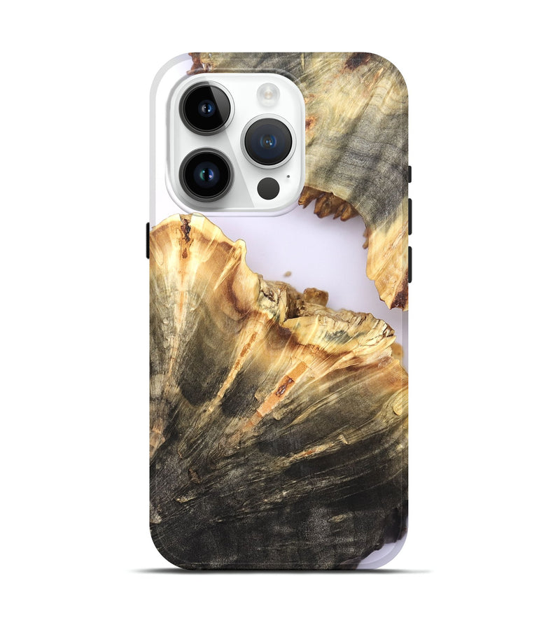 iPhone 15 Pro Wood Live Edge Phone Case - Dena (Clear, 820894)