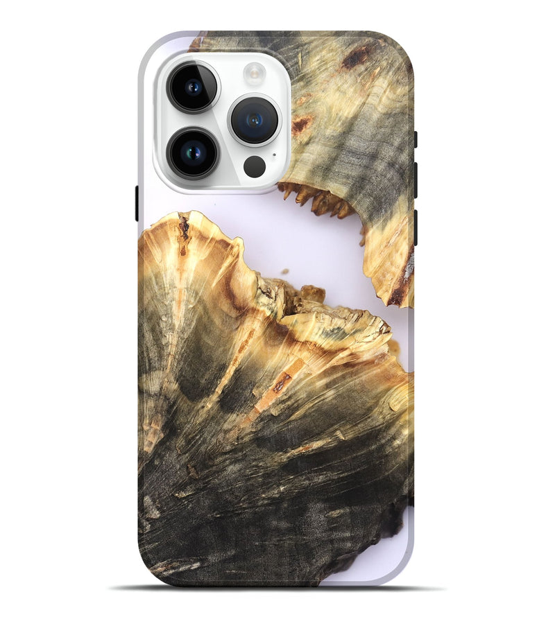 iPhone 15 Pro Max Wood Live Edge Phone Case - Dena (Clear, 820894)