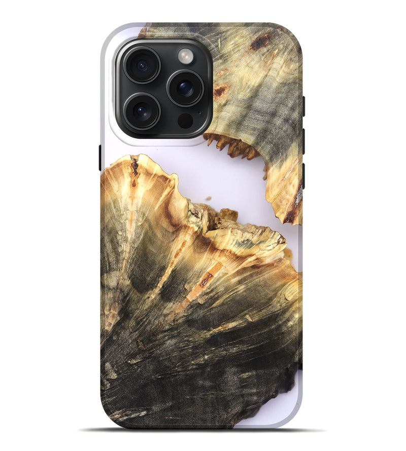 iPhone 16 Pro Max Wood Live Edge Phone Case - Dena (Clear, 820894)