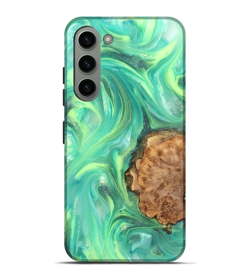 Galaxy S23 Plus Wood Live Edge Phone Case - Dorotha (Neon, 820897)