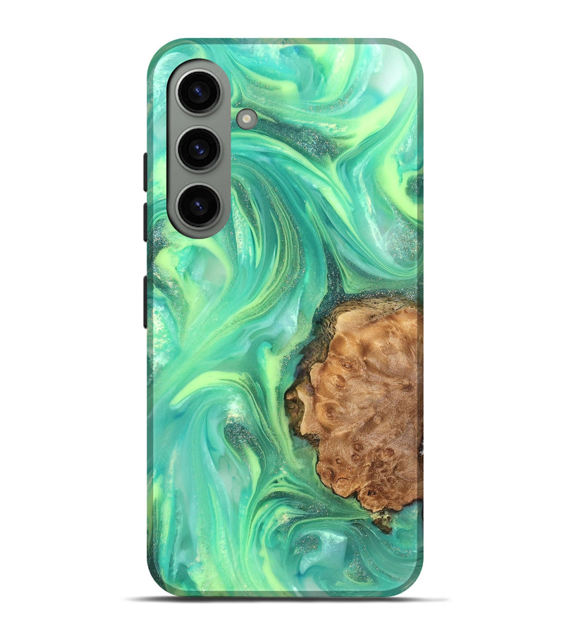 Galaxy S24 Plus Wood Live Edge Phone Case - Dorotha (Neon, 820897)