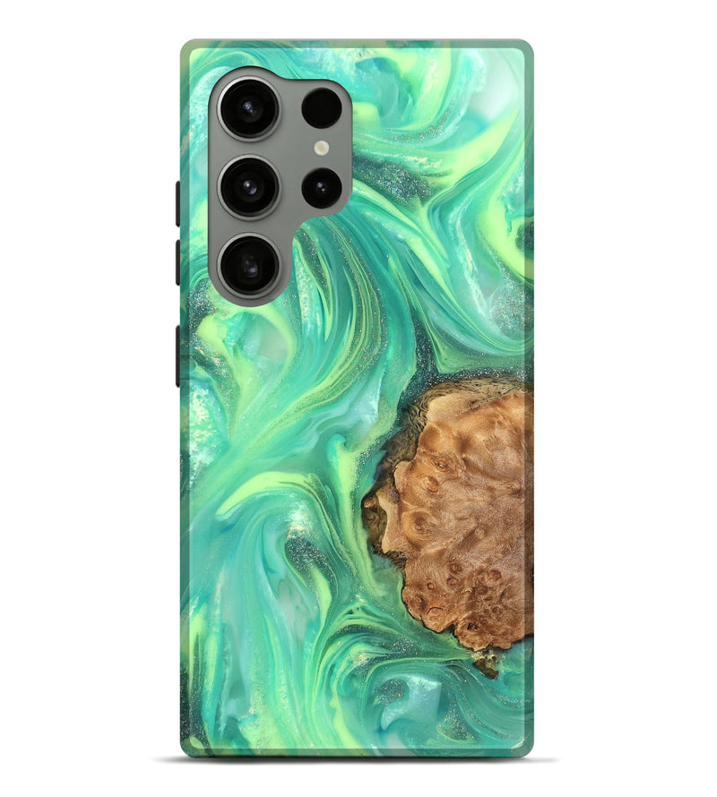 Galaxy S24 Ultra Wood Live Edge Phone Case - Dorotha (Neon, 820897)