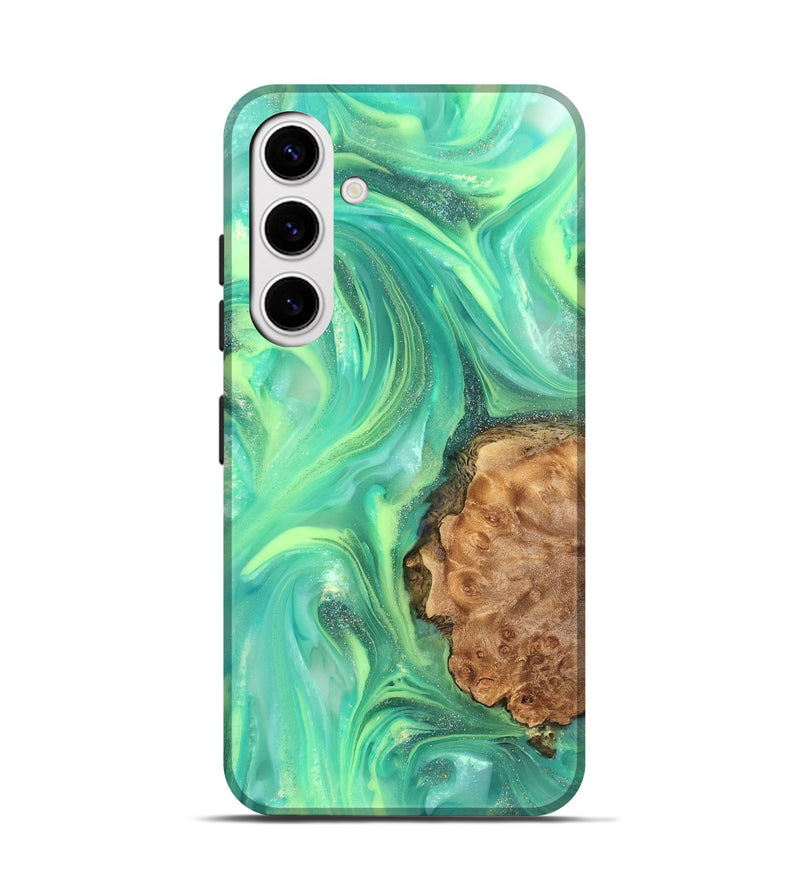 Galaxy S25 Wood Live Edge Phone Case - Dorotha (Neon, 820897)