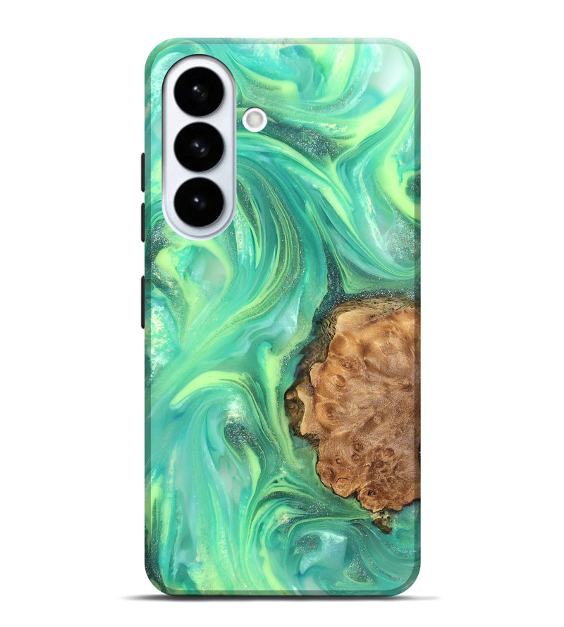 Galaxy S26 Plus Wood Live Edge Phone Case - Dorotha (Neon, 820897)