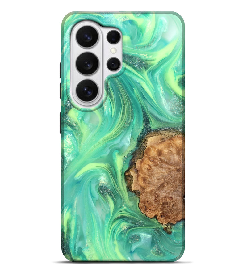 Galaxy S26 Ultra Wood Live Edge Phone Case - Dorotha (Neon, 820897)