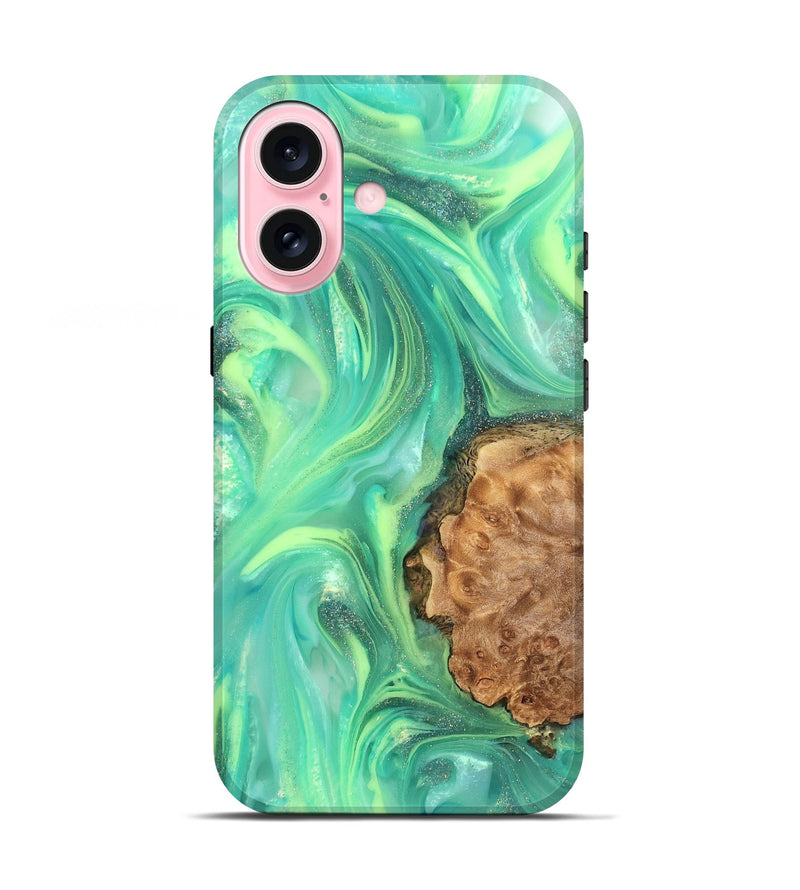 iPhone 17 Wood Live Edge Phone Case - Dorotha (Neon, 820897)