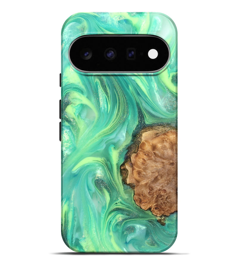 Pixel 11 Pro XL Wood Live Edge Phone Case - Dorotha (Neon, 820897)