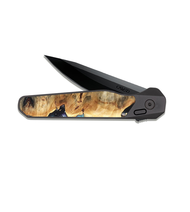 EDC Dark Slate Wood Pocket Knife - Noelia (Cosmos, 820905)